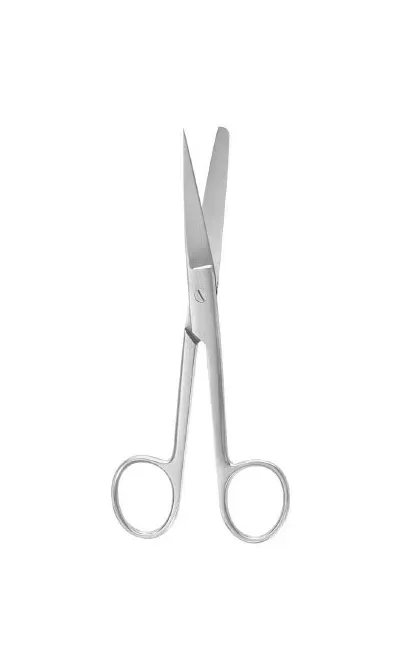 McKesson - 43-1-271 - Operating Scissors Mckesson Argent 5 Inch Length Surgical Grade Stainless Steel Finger Ring Handle Straight Sharp Tip / Blunt Tip