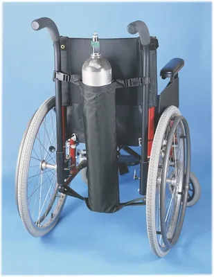 Fabrication Enterprises - From: 43-2280 To: 43-2293 - Wheelchair accessory, mini oxygen tank holder