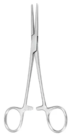 McKesson - 43-1-458 - Argent Hemostatic Forceps Argent Crile 6 1/4 Inch Length Surgical Grade Stainless Steel NonSterile Ratchet Lock Finger Ring Handle Straight
