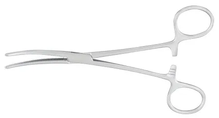 McKesson - 43-1-477 - Argent Hemostatic Forceps Argent Rochester Pean 6 1/4 Inch Length Surgical Grade Stainless Steel NonSterile Ratchet Lock Finger Ring Handle Curved