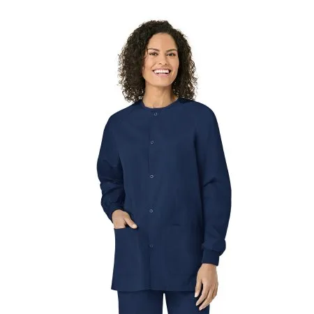 Fashion Seal Uniforms - Fashion Blend - 6724-L - Warm-Up Jacket Fashion Blend Navy Blue Large Hip Length Reusable