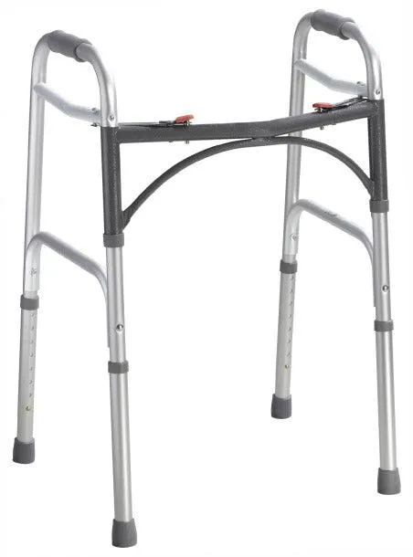Drive Medical - 10201-4 - Drive Medical Deluxe Junior Two Button Folding Walker