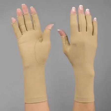 Patterson medical - Rolyan - 92744202 - Compression Gloves Rolyan Open Finger Large Over-the-Wrist Length Left Hand Lycra / Spandex