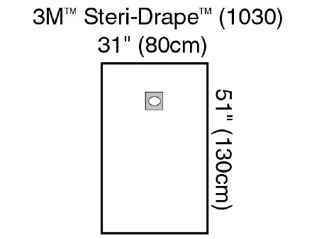 3M - 1030 - Drape with Adhesive Aperture