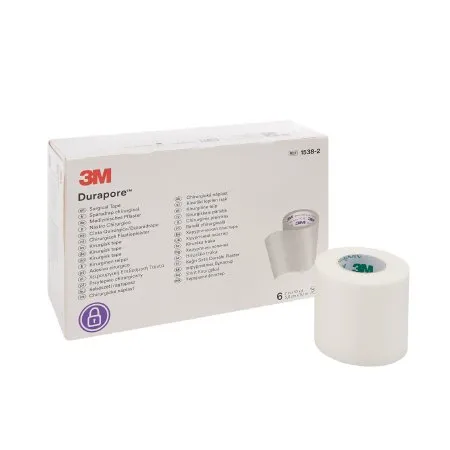 3M - 1538-2 - Durapore Medical Tape Durapore White 2 Inch X 10 Yard Silk Like Cloth NonSterile