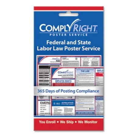 ComplyRight - COS-098433 - Labor Law Poster Service, state/federal Labor Law, 4 X 7