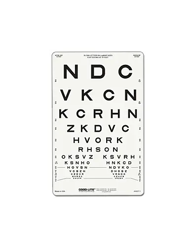 Good-Lite - From: 600711 To: 600724 - Eye Chart 10 Foot Distance Acuity Test