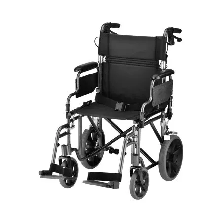 Nova Ortho-med - From: 352B To: 352R - Transport Chair  19In. Lightwieght With Hand Brakes, Detachable Desk Arm & Swing Away Footrests