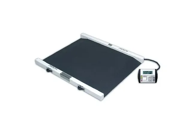 Detecto - 6500 - Wheelchair Scale Detecto Digital LCD Display 1000 lbs. / 474 kg Capacity Battery Operated