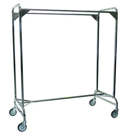 R & B Wire Products - 722 - Double Garment Rack Chrome