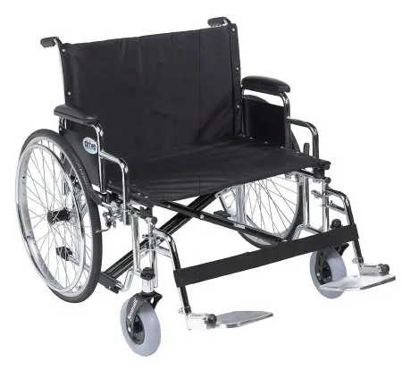 Drive Medical - drive Sentra EC - std26ecdda - Bariatric Wheelchair drive Sentra EC Desk Length Arm Black Upholstery 26 Inch Seat Width Adult 700 lbs. Weight Capacity