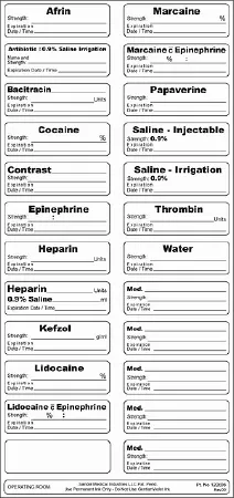 Sandel Medical Industries - Correct Medication Labeling System - 3302 - Label Kit Correct Medication Labeling System