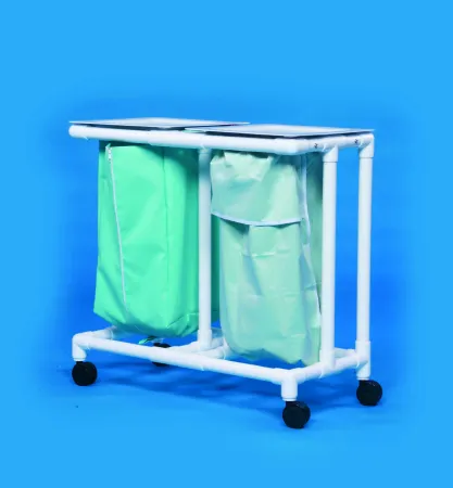 IPU - Select - ELH02 - Double Hamper With Bags Select 4 Casters 39 Gal.