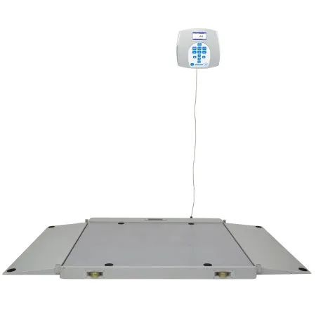 Health O Meter - 2700KL - Wheelchair Scale Health O Meter Digital LCD Display 1000 lbs. / 454 kg Capacity Gray Battery Operated