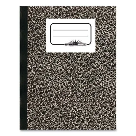 National - RED-43461 - Composition Book, Medium/college Rule, Black Marble Cover, (80) 10 X 7.88 Sheets