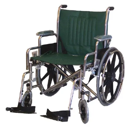 Newmatic Medical - 11097 - Mri Non-magnetic Wheelchair Full Length Arm Swing-away Footrest Forest Green Upholstery 20 Inch Seat Width Adult 250 Lbs. Weight Capacity