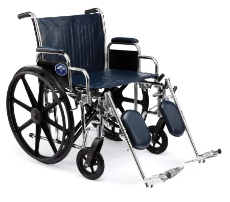 Bound Tree Medical - MDS806850 - Wheelchair Excel Xtra Wide 350 Lb Detachable Elev Leg Rest