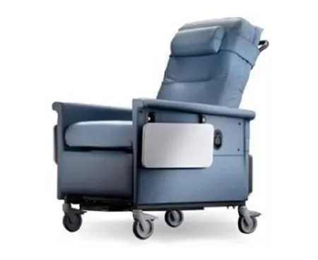 Champion - 56 Series - 566T56T7 - Bariatric Transport Manual Recliner 56 Series Gray Vinyl 5 Inch Casters