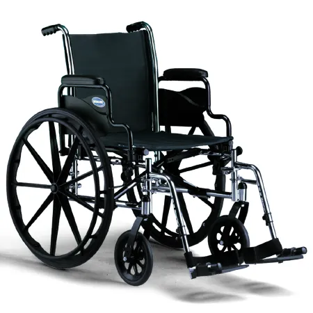 Invacare - From: 1133306 To: 1133333  orationReplacement 24" Rear Wheel With Alum. Clear Anodized Handrim Assembly
