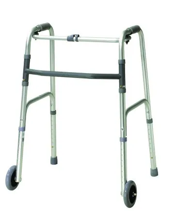 Fabrication Enterprises - From: 43-2100 To: 43-2122-4  Folding 2 button walker, adult, no wheels
