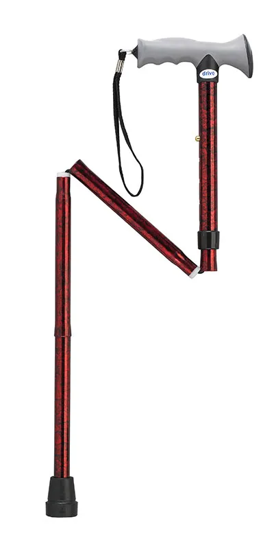 Drive - From: 43-3230 To: 43-3233  Adjustable Lightweight Folding Cane With Gel Hand Grip