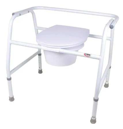 Apex-Carex - FGB35511 0000 - Bariatric Commode Chair Carex® Fixed Arm Steel Frame