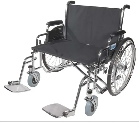 Drive Medical - drive Sentra EC Extra Wide - STD30ECDFA - Bariatric Wheelchair drive Sentra EC Extra Wide Full Length Arm Black Upholstery 30 Inch Seat Width Adult 700 lbs. Weight Capacity