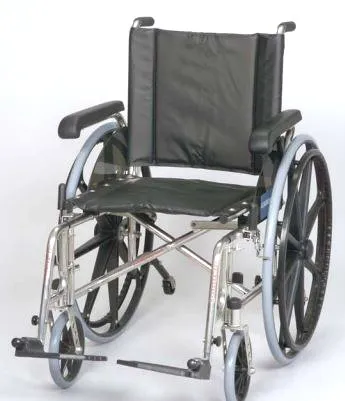 Graham-Field - Gendron - 4000MRQ2 - MRI Non-Magnetic Wheelchair Gendron Full Length Arm Swing-Away Footrest Black Upholstery 20 Inch Seat Width Adult 350 lbs. Weight Capacity