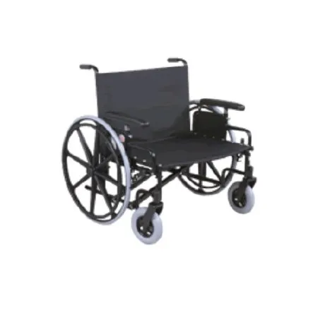 Graham-Field - Regency XL 2000 Heavy Duty - 67342230 - Bariatric Wheelchair Regency XL 2000 Heavy Duty Dual Axle Desk Length Arm Swing-Away Elevating Legrest Black Upholstery 34 Inch Seat Width Adult 700 lbs. Weight Capacity