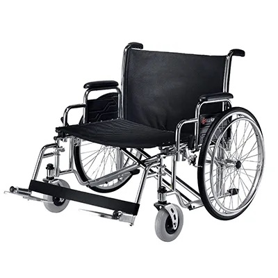 Merits Health - Zion Heavy Duty - N472FMDZMU0 - Bariatric Wheelchair Zion Heavy Duty Desk Length Arm Swing-Away Footrest Black Upholstery 26 Inch Seat Width Adult 600 lbs. Weight Capacity