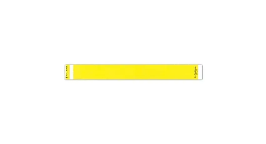 Precision Dynamics - Short Stay Tabless - 3010-14-PDR - Identification Wristband With Shield Short Stay Tabless Write On Band Adhesive Closure Without Legend