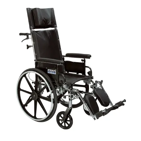 Drive Medical - drive Viper Plus GT - PLA420RBDDA - Lightweight Wheelchair drive Viper Plus GT Dual Axle Desk Length Arm Black Upholstery 20 Inch Seat Width Adult 300 lbs. Weight Capacity