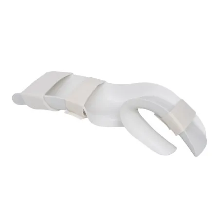 Patterson Medical Supply - Rolyan - A31225 - Functional-position Hand Splint With Strapping Rolyan Preformed Thermoplastic Left Hand Beige Small