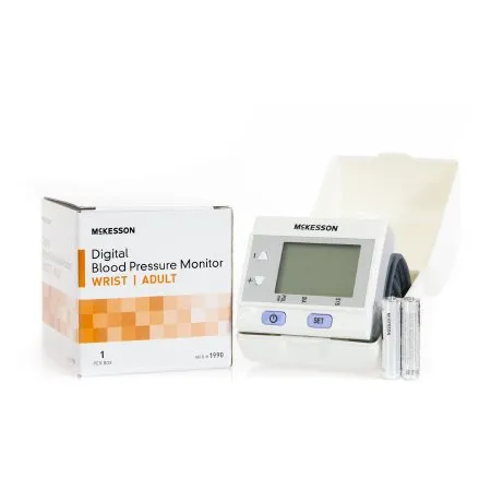 McKesson - 1990 - Brand Home Automatic Digital Blood Pressure Monitor Brand One Size Fits Most Nylon Wrist