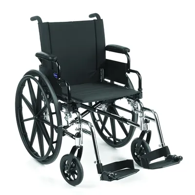 Invacare - 9000 XT High Strength - 9XT - Lightweight Wheelchair 9000 XT High Strength Dual Axle Desk Length Arm Black Upholstery 16 Inch Seat Width Adult 250 lbs. Weight Capacity