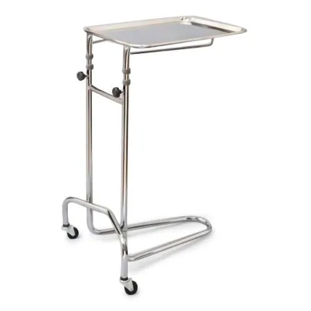McKesson - 63-4366 - Mayo Instrument Stand McKesson 50 lbs. Weight Capacity 1 Tray 21 W X 20 D Inch 37 - 53 Inch 16-3/4 X 21-1/2 Inch