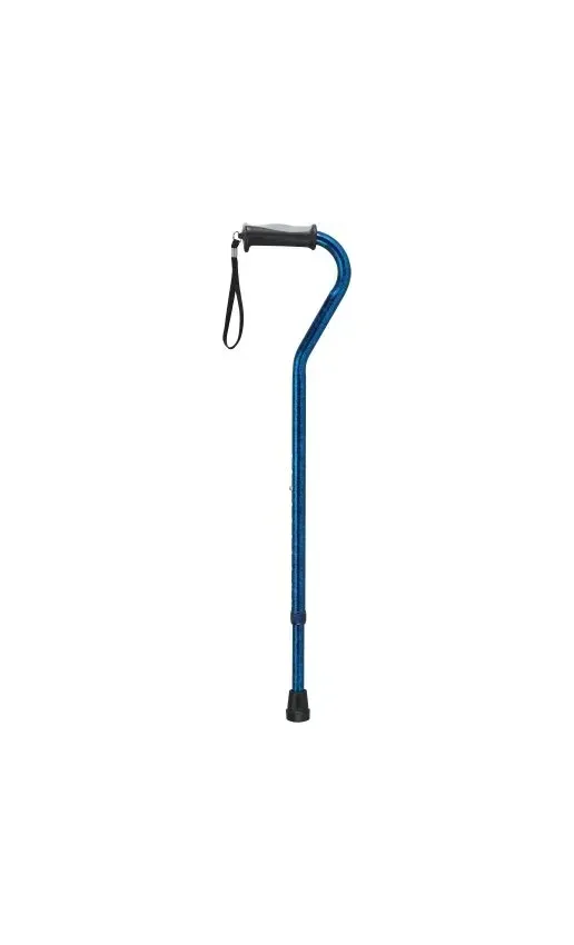 Drive Medical - RTL10372RC - Offset Cane Drive Aluminum 30 To 39 Inch Height Red Crackle Print