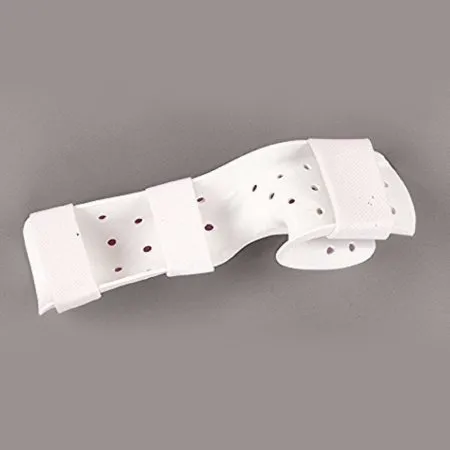 Patterson Medical Supply - Rolyan - A31223 - Functional-position Hand Splint With Strapping Rolyan Preformed / Perforated Thermoplastic Left Hand White Large
