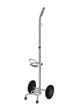 Alimed - 2970012649 - D Or E Oxygen Cylinder Cart Alimed Chrome Plated Steel Silver