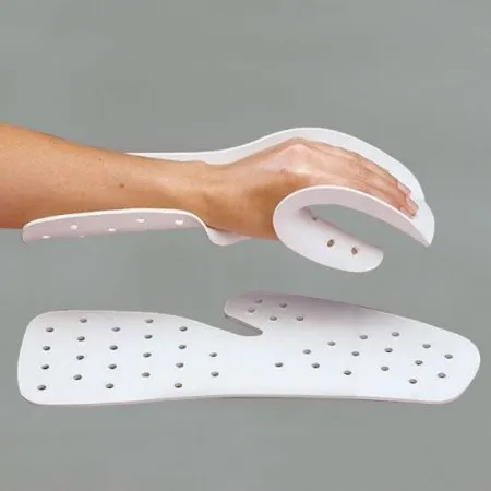 Patterson Medical Supply - Rolyan Aquaplast-T - A310500 - Precut Splinting Material Rolyan Aquaplast-t Perforated / Wrist And Hand Functional Position 1/8 Inch Thick Thermoplastic White