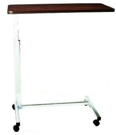 Drive Medical - 16012-HCWC - Overbed Table Non-Tilt Automatic Spring Assisted Lift 28 to 45 Inch Height Range