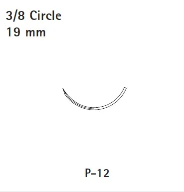 Covidien - Surgipro Ii - Sp-5587 - Nonabsorbable Suture With Needle Surgipro Ii Polypropylene P-12 3/8 Circle Precision Reverse Cutting Needle Size 3 - 0 Monofilament
