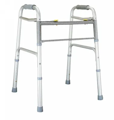Graham-Field - Lumex Imperial Collection - 604070W-1 - Bariatric Dual Release Folding Walker with Wheels Adjustable Height Lumex Imperial Collection Aluminum Frame 600 lbs. Weight Capacity 33 to 40 Inch Height