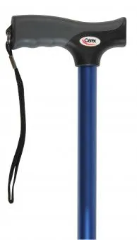 Apex-Carex - Soft Grip - From: FGA52100 0000 To: FGA50400 0000 -  T Handle Cane  Aluminum 31 to 40 Inch Height Metallic Blue