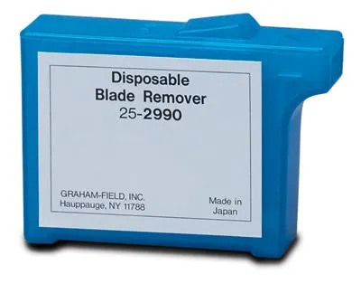 Graham-Field - 2990 - Blade Remover Capacity 150 to 300 Blades  58 H X 79.3 W X 25 D mm  Weighs 21.7 grams  Polypropylene  Blade Insertion Slot 17 X 5.2 mm