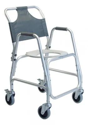 Graham-Field - Lumex - 7910A-1 - Shower Transport Chair Lumex Aluminum Frame 250 lbs. Weight Capacity Fixed Height Arm