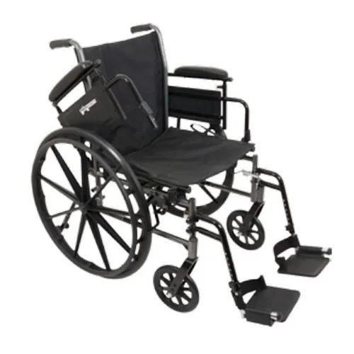 Compass Health Brands - Wc31816ds - K3-Lite Wheelchair With Removable Desk-Length Arms And Swing-Away Footrests, 18&#34; X 16&#34;, 300 Lb Weight Capacity.