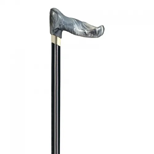 Alex Orthopedics From: 40366 To: 40367 - Wood Cane With Gray Marble Palm Grip Handle