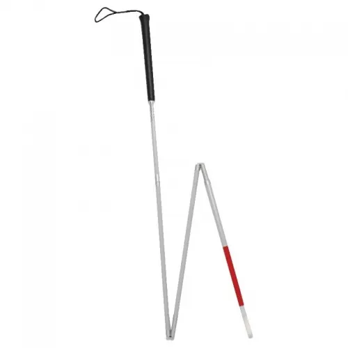 Alex Orthopedic - 69000 - Folding Blind Cane with Putter Grip and Wrist Strap, 59".