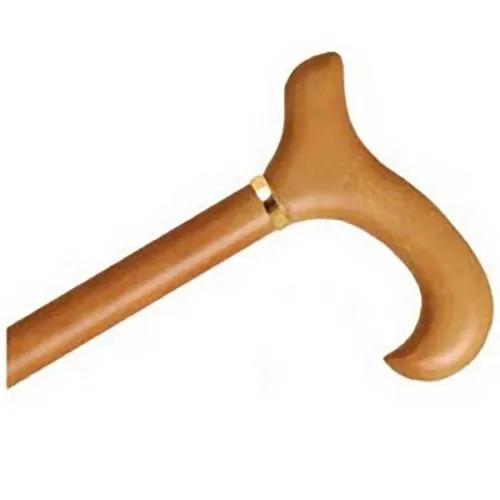 Alex Orthopedics - MP-60122 - Wood Cane With Derby Handle and Collar Ladies